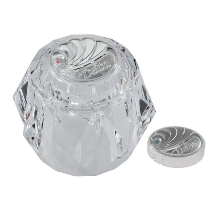 Thrifco Plumbing Delta Tub and Shower Faucet Peerless, Clear Acrylic with Hot / 4402551